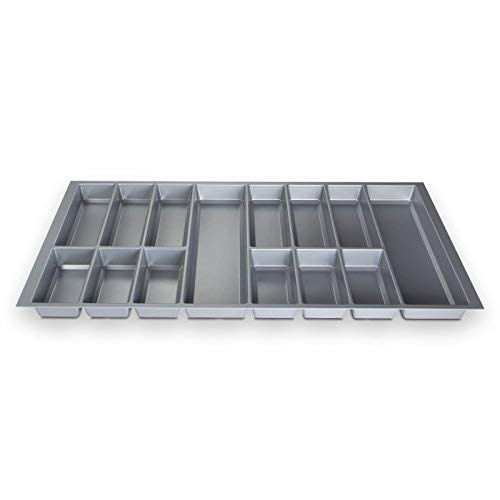 Orga-Box® IV Universal Cubertero de Color Gris Argentado para Cajón de 100 cm (473,5 x 926 mm)