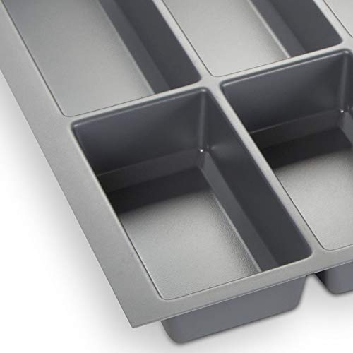 Orga-Box® IV Universal Cubertero de Color Gris Argentado para Cajón de 90 cm (473,5 x 826 mm)