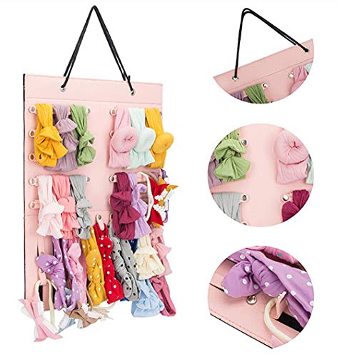 Organizador colgante para bebé, accesorio para el pelo, cintas para el pelo, coleteros para colgar en la pared, organizador con fieltro Organizador colgante para bebé, accesorio para el pelo, cintas para el pelo, coleteros para colgar en la pared, organizador con fieltro