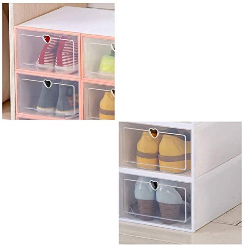 Organizador de Calzado/En Zapatero Zapato Mueble de baño casero del Cubo de la Manera de Zapatero Armario Hombres (Color : Pink) Organizador de Calzado/En Zapatero Zapato Mueble de baño casero del Cubo de la Manera de Zapatero Armario Hombres (Color : Pink)