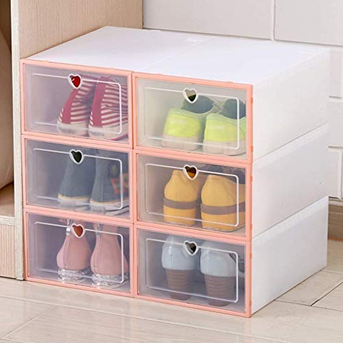 Organizador de Calzado/En Zapatero Zapato Mueble de baño casero del Cubo de la Manera de Zapatero Armario Hombres (Color : Pink) Organizador de Calzado/En Zapatero Zapato Mueble de baño casero del Cubo de la Manera de Zapatero Armario Hombres (Color : Pink)