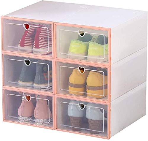 Organizador de Calzado/En Zapatero Zapato Mueble de baño casero del Cubo de la Manera de Zapatero Armario Hombres (Color : Pink) Organizador de Calzado/En Zapatero Zapato Mueble de baño casero del Cubo de la Manera de Zapatero Armario Hombres (Color : Pink)