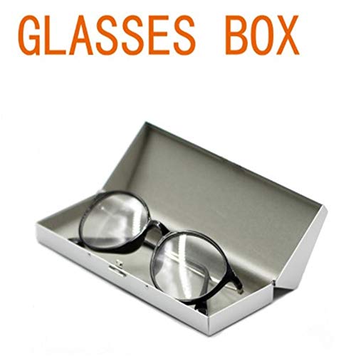 Organizador de Gafas Estuche de protección Gafas Gafas Gafas Caso duro de la caja de almacenaje compacto delgado de aluminio for los ojos viste de joyería clave-Chains Gafas Gafas Gafas Caja de almace Organizador de Gafas Estuche de protección Gafas Gafas Gafas Caso duro de la caja de almacenaje compacto delgado de aluminio for los ojos viste de joyería clave-Chains Gafas Gafas Gafas Caja de almace