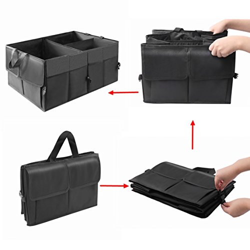 Organizador Maletero Coche, HTBAKOI Organizador Plegable de Tejido Oxford Impermeable Bolsa Maletero Caja de Almacenamiento Furgoneta para Coche Organizador Maletero Coche, HTBAKOI Organizador Plegable de Tejido Oxford Impermeable Bolsa Maletero Caja de Almacenamiento Furgoneta para Coche