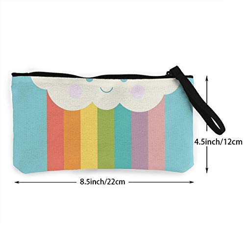 Orgulloso Monedero de Lona con Nube de arcoíris Exquisitos monederos El Monedero de Lona pequeño se Utiliza para Guardar Monedas, identificación y Otros Orgulloso Monedero de Lona con Nube de arcoíris Exquisitos monederos El Monedero de Lona pequeño se Utiliza para Guardar Monedas, identificación y Otros