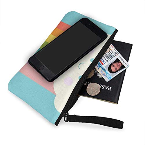 Orgulloso Monedero de Lona con Nube de arcoíris Exquisitos monederos El Monedero de Lona pequeño se Utiliza para Guardar Monedas, identificación y Otros Orgulloso Monedero de Lona con Nube de arcoíris Exquisitos monederos El Monedero de Lona pequeño se Utiliza para Guardar Monedas, identificación y Otros