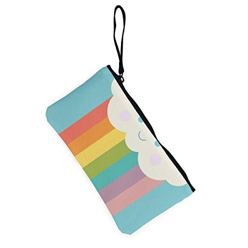 Orgulloso Monedero de Lona con Nube de arcoíris Exquisitos monederos El Monedero de Lona pequeño se Utiliza para Guardar Monedas, identificación y Otros Orgulloso Monedero de Lona con Nube de arcoíris Exquisitos monederos El Monedero de Lona pequeño se Utiliza para Guardar Monedas, identificación y Otros