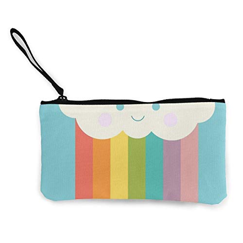 Orgulloso Monedero de Lona con Nube de arcoíris Exquisitos monederos El Monedero de Lona pequeño se Utiliza para Guardar Monedas, identificación y Otros Orgulloso Monedero de Lona con Nube de arcoíris Exquisitos monederos El Monedero de Lona pequeño se Utiliza para Guardar Monedas, identificación y Otros