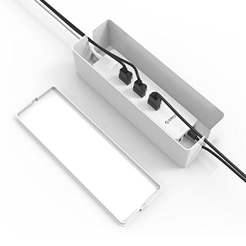 ORICO Caja de Cables 32.4 cm x 9.3 cm x 9.7 cm,Caja organizadora de cables,Caja para Cables - Blanco ORICO Caja de Cables 32.4 cm x 9.3 cm x 9.7 cm,Caja organizadora de cables,Caja para Cables - Blanco