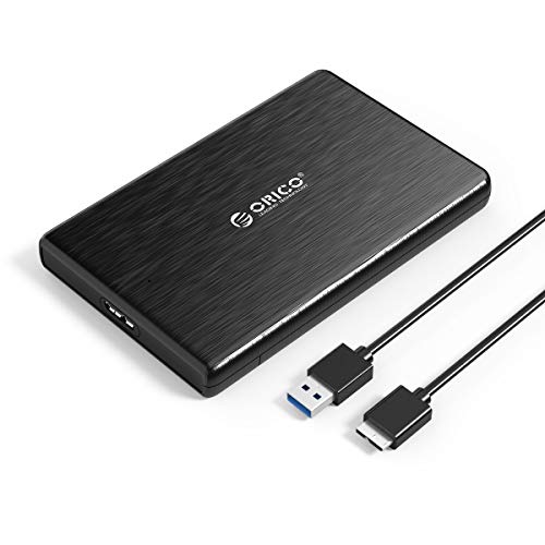 ORICO Caja Disco Duro 2.5'' USB 3.0 con UASP, Carcasa y Adaptador Disco Duro para HDD SSD SATA I/II/III de 7mm y 9.5mm de Altura, para Windows/Linux/Mac, Montaje sin Herramientas ORICO Caja Disco Duro 2.5'' USB 3.0 con UASP, Carcasa y Adaptador Disco Duro para HDD SSD SATA I/II/III de 7mm y 9.5mm de Altura, para Windows/Linux/Mac, Montaje sin Herramientas