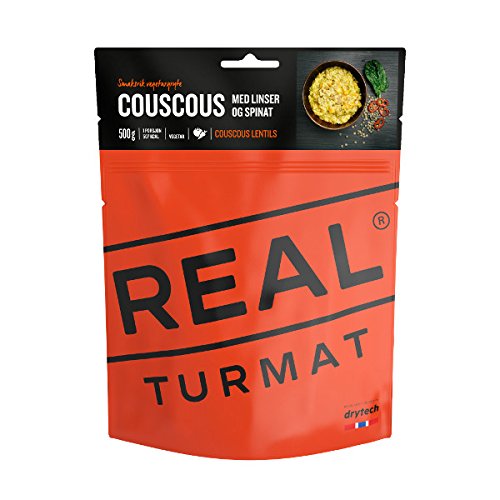 Original REAL / DRYTECH Noruega Expedition alimento 5225 "COUSCOUS", 509 kcal / 121 g (500 g listo)