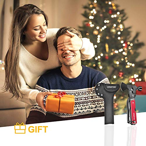 ORSIFOW Herramienta Multiuso, 18 in 1 Inoxidable Hacha Supervivencia con Martillo Alicates Cuchillo Destornillador Abrebotellas, kit Supervivencia para Acampada Senderismo y Emergencias ORSIFOW Herramienta Multiuso, 18 in 1 Inoxidable Hacha Supervivencia con Martillo Alicates Cuchillo Destornillador Abrebotellas, kit Supervivencia para Acampada Senderismo y Emergencias