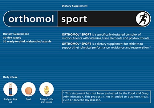 Ortho mol botellas para deporte, 30 unidades, 1 Pack (1 x 765 g)