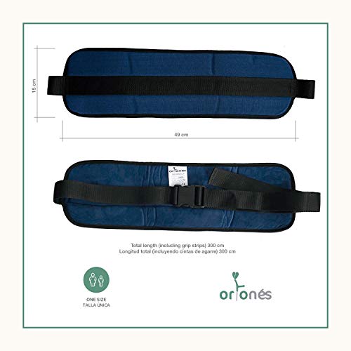 ORTONES | Cinturón de Sujecion Abdominal para silla de ruedas o sillón geriátrico | Extralargo | Talla Unica: 300 CMS ORTONES | Cinturón de Sujecion Abdominal para silla de ruedas o sillón geriátrico | Extralargo | Talla Unica: 300 CMS