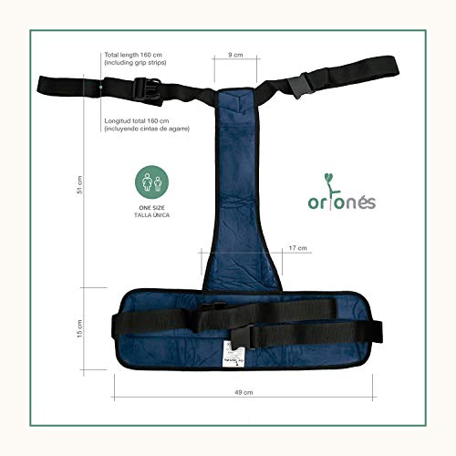 ORTONES | Cinturón de sujeción pélvico para silla de ruedas talla única. ORTONES | Cinturón de sujeción pélvico para silla de ruedas talla única.