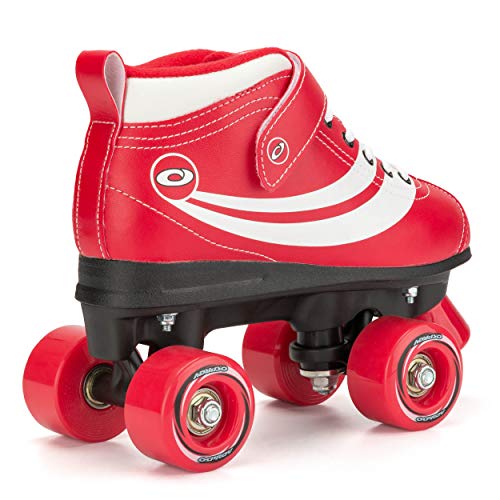 Osprey Disco Quad Patines para Adultos y niños, Botas de Ruedas Retro con rodamientos ABEC 7, UK Adult 4/EU 37, Rojo Osprey Disco Quad Patines para Adultos y niños, Botas de Ruedas Retro con rodamientos ABEC 7, UK Adult 4/EU 37, Rojo