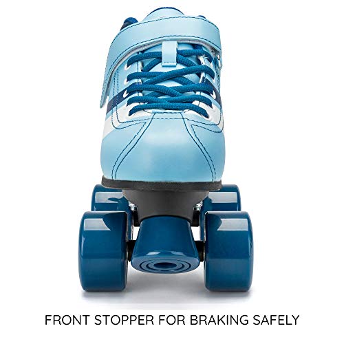 Osprey Disco Quad Patines para Adultos y niños, Botas Retro con rodamientos ABEC 7, Reino Unido NIÑO 13/EU 32, Color Azul Osprey Disco Quad Patines para Adultos y niños, Botas Retro con rodamientos ABEC 7, Reino Unido NIÑO 13/EU 32, Color Azul