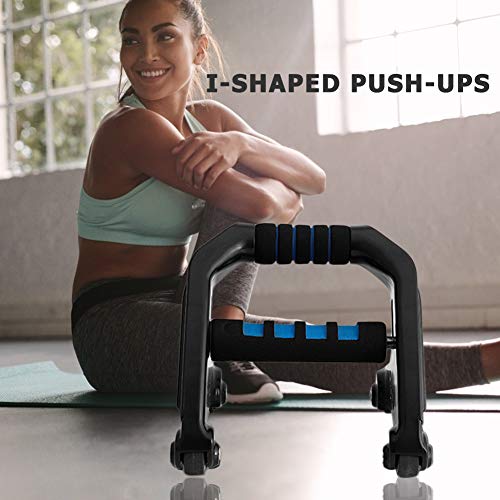 otakujk Core Roller Ab Wheel Roller Fitness Push-up Bar Brazo Entrenador muscular Soporte Deportes Pecho Entrenamiento Ejercicio