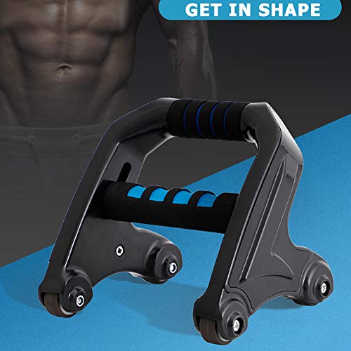 otakujk Core Roller Ab Wheel Roller Fitness Push-up Bar Brazo Entrenador muscular Soporte Deportes Pecho Entrenamiento Ejercicio