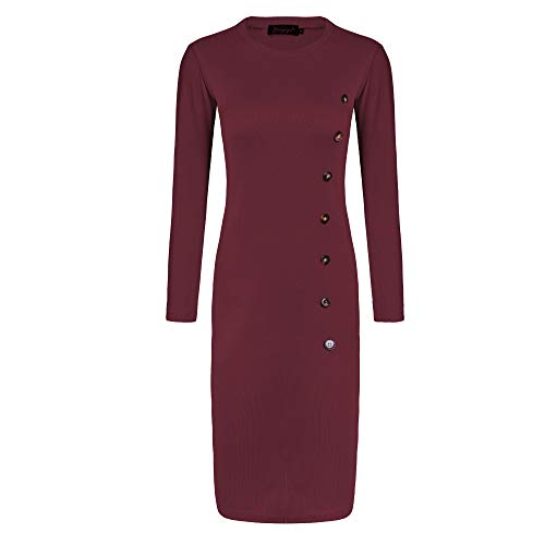 Otoño e Invierno Amazon Falda de Mujer Paquete de Moda Vestido de Manga Larga de Color sólido Delgado de Cadera Otoño e Invierno Amazon Falda de Mujer Paquete de Moda Vestido de Manga Larga de Color sólido Delgado de Cadera