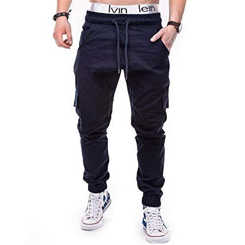 OtoñO/Invierno Moda para Hombre Color SóLido Bolsillo Lateral CinturóN De SujecióN Pantalones con CordóN Informal Pantalones OtoñO/Invierno Moda para Hombre Color SóLido Bolsillo Lateral CinturóN De SujecióN Pantalones con CordóN Informal Pantalones