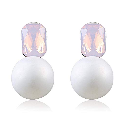 OUHUI Moda Stud Pendientes Geométricos Cristal Gema Pendientes Pendientes Mujeres Pendientes Pendientes Pendientes Drop Pendientes Mujeres para Fiestas de Compras Decoraciones/Pow