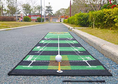 OUJIE Estera De Práctica De Césped De Golf Portátil, Entrenamiento Al Aire Libre En Interiores, Jardín Sala De Estar Oficina Herramienta De Entretenimiento En El Hogar(50 * 300CM)