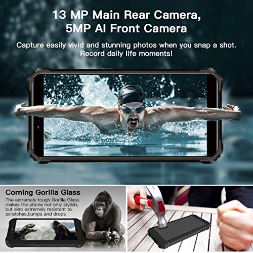 OUKITEL WP5 Pro Android 10.0, 4GB RAM+64GB ROM Movil Antigolpes, Batería Grande 8000 mAh Móvil Libre Resistente, 5.5 Pulgadas, Cámara Triple Telefono, Smartphone con 4 Linternas LED Súper Brillantes OUKITEL WP5 Pro Android 10.0, 4GB RAM+64GB ROM Movil Antigolpes, Batería Grande 8000 mAh Móvil Libre Resistente, 5.5 Pulgadas, Cámara Triple Telefono, Smartphone con 4 Linternas LED Súper Brillantes