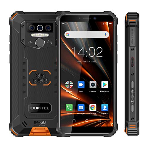 OUKITEL WP5 Pro Android 10.0, 4GB RAM+64GB ROM Movil Antigolpes, Batería Grande 8000 mAh Móvil Libre Resistente, 5.5 Pulgadas, Cámara Triple Telefono, Smartphone con 4 Linternas LED Súper Brillantes OUKITEL WP5 Pro Android 10.0, 4GB RAM+64GB ROM Movil Antigolpes, Batería Grande 8000 mAh Móvil Libre Resistente, 5.5 Pulgadas, Cámara Triple Telefono, Smartphone con 4 Linternas LED Súper Brillantes