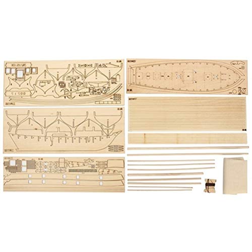 Oulian Mini Kit de Barco de Vela de Madera Modelos de Barcos de Madera Hogar DIY Modelo Decoración Barco Montaje de Kits de Barcos de Construcción para Niños Y Adultos (400 * 150 * 270 Mm)