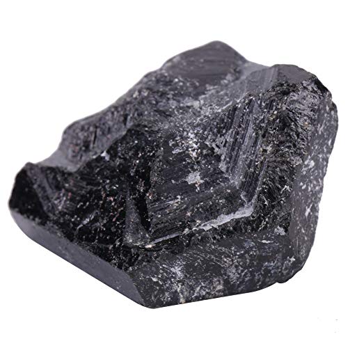 Oumefar Cristal de Cuarzo Natural Piedra curativa Mineral Negra Turmalina Kit de meditación de Roca áspera para energía Positiva