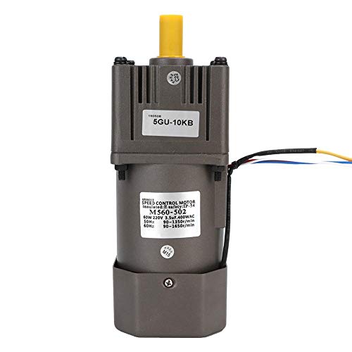 Oumefar Velocidad Reducir Velocidad Regulador 4 Polos M560-502 60W 220VAC Reversible Continuo para Maquinaria Textil(Reduction Ratio 10K) Oumefar Velocidad Reducir Velocidad Regulador 4 Polos M560-502 60W 220VAC Reversible Continuo para Maquinaria Textil(Reduction Ratio 10K)
