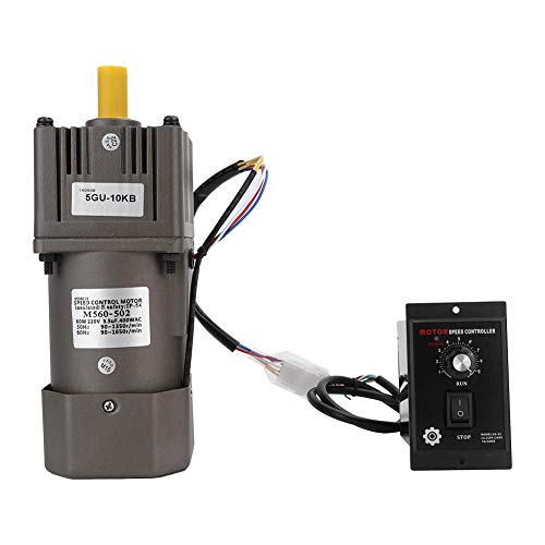 Oumefar Velocidad Reducir Velocidad Regulador 4 Polos M560-502 60W 220VAC Reversible Continuo para Maquinaria Textil(Reduction Ratio 10K) Oumefar Velocidad Reducir Velocidad Regulador 4 Polos M560-502 60W 220VAC Reversible Continuo para Maquinaria Textil(Reduction Ratio 10K)