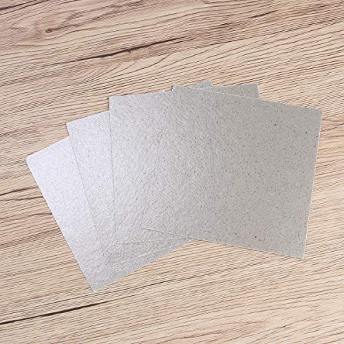 OUNONA 4pcs Mica de Placas Hojas de Microondas Horno Reparación 13 x 13cm