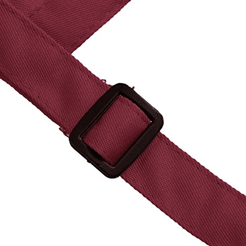 OUNONA Conjunto de Cocinero de Delantal Gorro y Mangas para Niño Disfraz de Hornear Infantil (Vino Tinto) OUNONA Conjunto de Cocinero de Delantal Gorro y Mangas para Niño Disfraz de Hornear Infantil (Vino Tinto)
