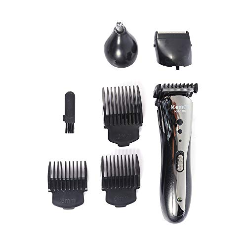 OurLeeme Beard Trimmer Kit Pelo Barba Nariz Oreja Ceja Máquina de corte de pelo inalámbrica a batería