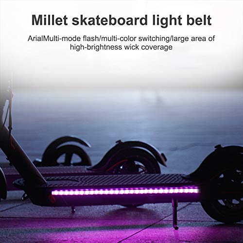 OurLeeme Luz de Scooter, Tira de luz LED Linterna Lámpara de Barra Ciclismo Nocturno Seguridad Cambio de Color Tira de luz Decorativa para patineta Scooter Decoración Interior al Aire Libre OurLeeme Luz de Scooter, Tira de luz LED Linterna Lámpara de Barra Ciclismo Nocturno Seguridad Cambio de Color Tira de luz Decorativa para patineta Scooter Decoración Interior al Aire Libre