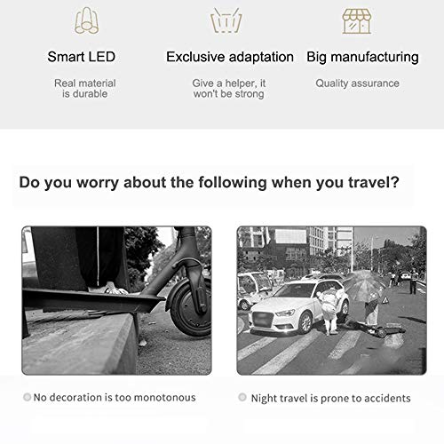OurLeeme Luz de Scooter, Tira de luz LED Linterna Lámpara de Barra Ciclismo Nocturno Seguridad Cambio de Color Tira de luz Decorativa para patineta Scooter Decoración Interior al Aire Libre OurLeeme Luz de Scooter, Tira de luz LED Linterna Lámpara de Barra Ciclismo Nocturno Seguridad Cambio de Color Tira de luz Decorativa para patineta Scooter Decoración Interior al Aire Libre
