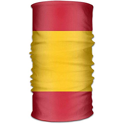 OUSHENGMAOYI Venda,Bandera A Rayas De España Headwrap Unisex Headwear Headwear Bandas Anchas Bufanda Head Wrap Mask Sweatband -12 En 32 Multifuncional Magic Scarf