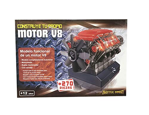 Outletdelocio. Maqueta Motor V8. Motorizado, Completamente Funcional. con Luz y Sonido. Kit de Montaje de 270 Piezas Outletdelocio. Maqueta Motor V8. Motorizado, Completamente Funcional. con Luz y Sonido. Kit de Montaje de 270 Piezas