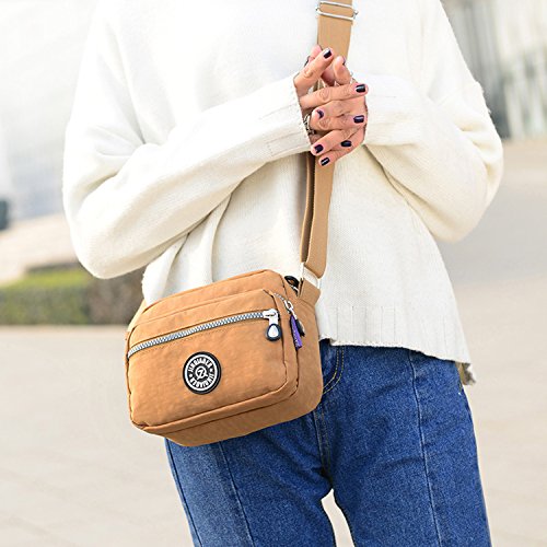 Outreo Bolsos de Mujer Bolso Bandolera Ligero Bolsas de Deporte Impermeable Moda Bolsos Casual Pequeña para Escuela Bolsas de Viaje Outreo Bolsos de Mujer Bolso Bandolera Ligero Bolsas de Deporte Impermeable Moda Bolsos Casual Pequeña para Escuela Bolsas de Viaje