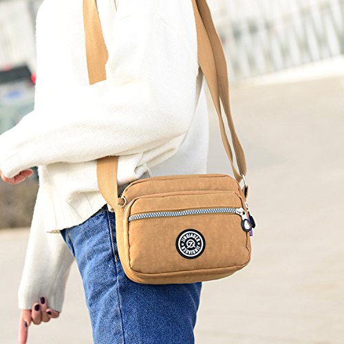 Outreo Bolsos de Mujer Bolso Bandolera Ligero Bolsas de Deporte Impermeable Moda Bolsos Casual Pequeña para Escuela Bolsas de Viaje Outreo Bolsos de Mujer Bolso Bandolera Ligero Bolsas de Deporte Impermeable Moda Bolsos Casual Pequeña para Escuela Bolsas de Viaje