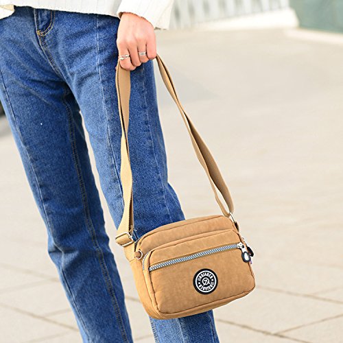 Outreo Bolsos de Mujer Bolso Bandolera Ligero Bolsas de Deporte Impermeable Moda Bolsos Casual Pequeña para Escuela Bolsas de Viaje Outreo Bolsos de Mujer Bolso Bandolera Ligero Bolsas de Deporte Impermeable Moda Bolsos Casual Pequeña para Escuela Bolsas de Viaje