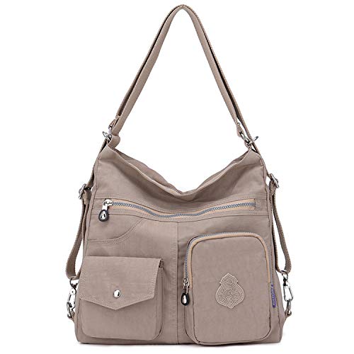 Outreo Mujer Bolsos de Moda Impermeable Mochilas Bolsas de Viaje Bolso Bandolera Sport Messenger Bag Bolsos Baratos Mano para Tablet Escolares Nylon (Beige One) Outreo Mujer Bolsos de Moda Impermeable Mochilas Bolsas de Viaje Bolso Bandolera Sport Messenger Bag Bolsos Baratos Mano para Tablet Escolares Nylon (Beige One)
