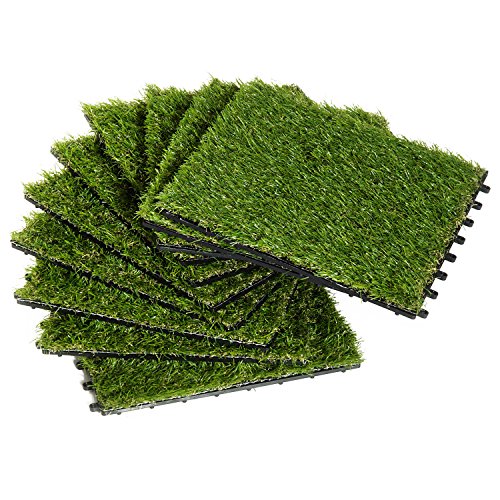 Outsunny Césped Artificial con Altura de Hierba 25mm Tipo Alfombra o Estera de Hierba Sintética de Exterior para Jardín y Terraza 30x30x3,5cm (Modelo 1: 10 Piezas) Outsunny Césped Artificial con Altura de Hierba 25mm Tipo Alfombra o Estera de Hierba Sintética de Exterior para Jardín y Terraza 30x30x3,5cm (Modelo 1: 10 Piezas)