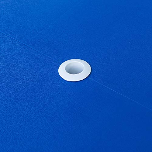 Outsunny Mesa Maleta de Camping Plegable Portátil 4 Asientos y Agujero Sombrilla Estructura Aluminio Playa Picnic 84.5x64.5x66cm (Azul) Outsunny Mesa Maleta de Camping Plegable Portátil 4 Asientos y Agujero Sombrilla Estructura Aluminio Playa Picnic 84.5x64.5x66cm (Azul)