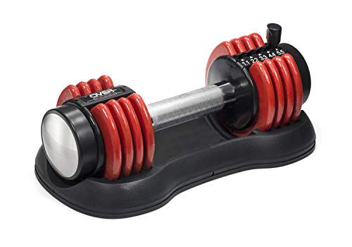 OVER SPORT Mancuernas Ajustables para Gimnasio o Hacer Deporte en Casa - Pesas con Discos Regulables para musculación en 2 tamaños - De 1,1 a 5,5 Kg y de 2,2 a 11 Kg para Hombre y Mujer (Individual) OVER SPORT Mancuernas Ajustables para Gimnasio o Hacer Deporte en Casa - Pesas con Discos Regulables para musculación en 2 tamaños - De 1,1 a 5,5 Kg y de 2,2 a 11 Kg para Hombre y Mujer (Individual)