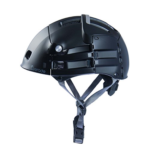 Overade Casco Plegable Plixi Fit Negro, S/M (54-58 cm)