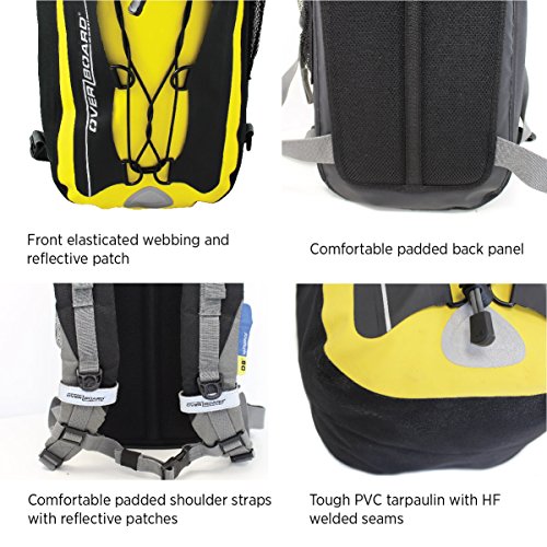 Overboard Mochila impermeable capacidad 20 l color amarillo