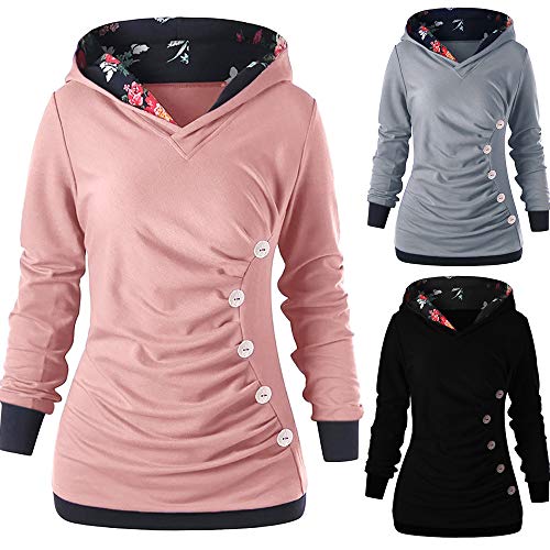 Overdose Abrigo Largo De Manga Larga con Botones OtoñO Invierno Sudaderas con Capucha OtoñO SuéTer Blusa Casual Overdose Abrigo Largo De Manga Larga con Botones OtoñO Invierno Sudaderas con Capucha OtoñO SuéTer Blusa Casual